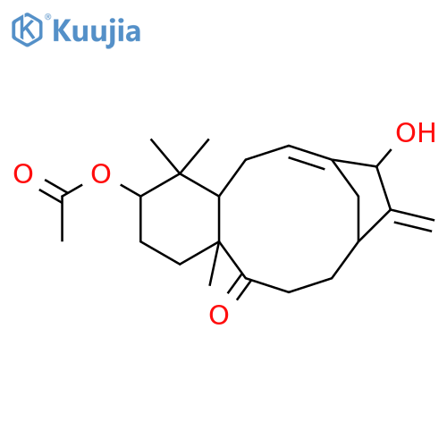 (3S,4aR,6E,8S,10R,13aR)-3-(Acetyloxy)-1,2,3,4,4a,5,8,9,10,11,12,13a-dodecahydro-8-hydroxy-4,4,13a-trimethyl-9-methylene-7,10-methano-13H-benzocycloundecen-13-one structure
