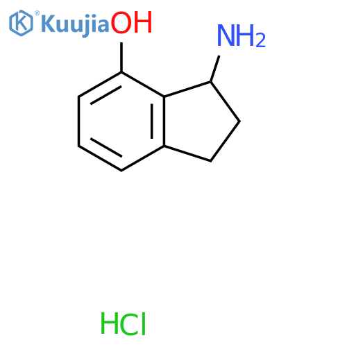 3-Amino-2,3-dihydro-1H-inden-4-ol hydrochloride structure