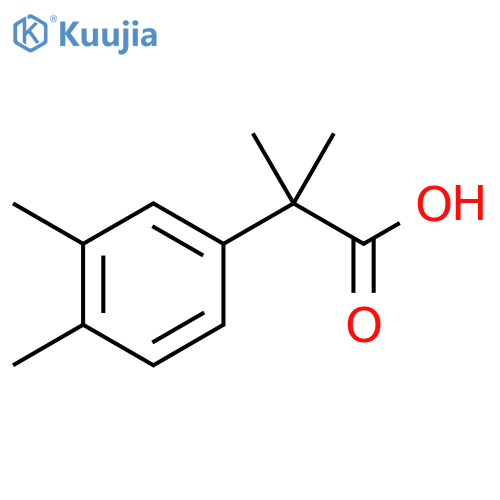 2-(3,4-Dimethylphenyl)-2-methylpropanoic acid structure
