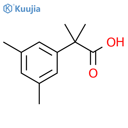 2-(3,5-dimethylphenyl)-2-methylpropanoic acid structure