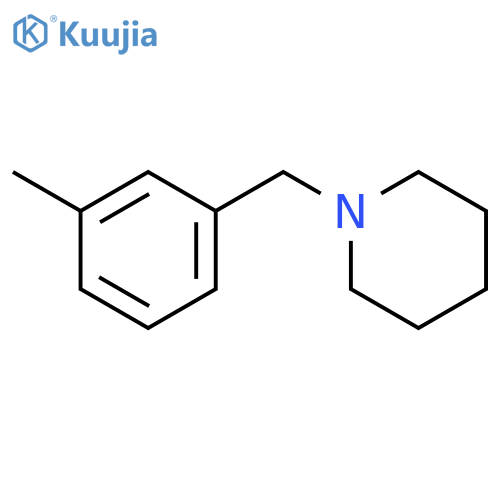 1-[(3-methylphenyl)methyl]piperidine structure