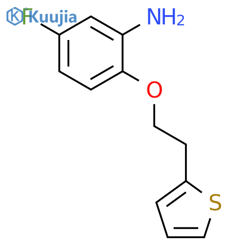 5-fluoro-2-2-(thiophen-2-yl)ethoxyaniline structure