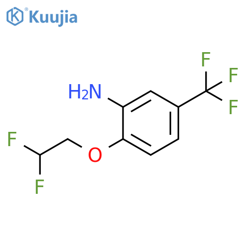 2-(2,2-difluoroethoxy)-5-(trifluoromethyl)aniline structure