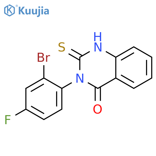 3-(2-Bromo-4-fluorophenyl)-2-thioxo-2,3-dihydro-4(1H)-quinazolinone structure