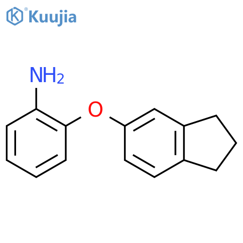 2-(2,3-Dihydro-1H-inden-5-yloxy)phenylamine structure