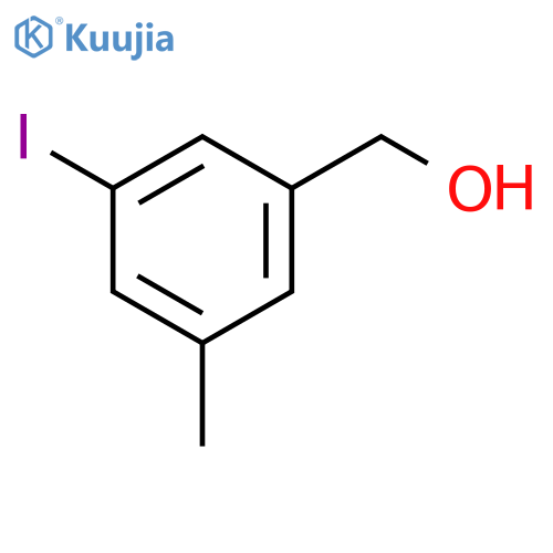 (3-Iodo-5-methylphenyl)methanol structure