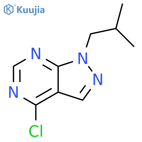 1H-Pyrazolo[3,4-d]pyrimidine, 4-chloro-1-(2-methylpropyl)- structure