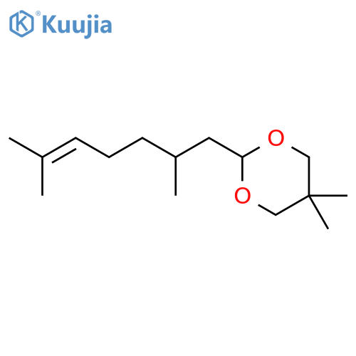 1,3-Dioxane,2-(2,6-dimethyl-5-hepten-1-yl)-5,5-dimethyl- structure