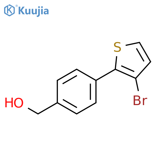 4-(3-Bromothien-2-yl)phenylmethanol structure