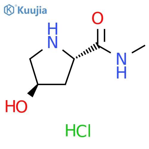 (2S,4R)-4-hydroxy-N-methylpyrrolidine-2-carboxamide hydrochloride structure