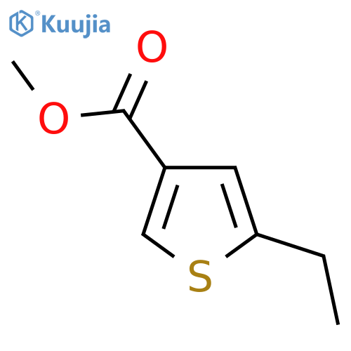 Methyl 5-ethylthiophene-3-carboxylate structure