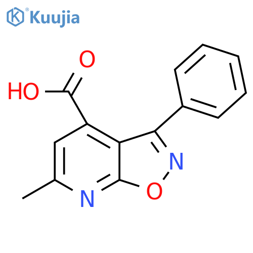 6-methyl-3-phenyl-1,2oxazolo5,4-bpyridine-4-carboxylic acid structure