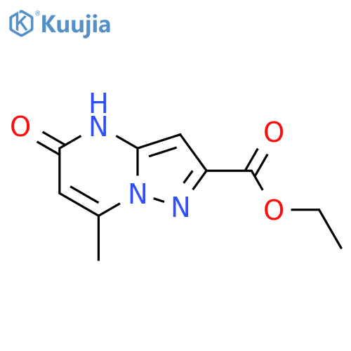 ethyl 7-methyl-5-oxo-4H,5H-pyrazolo1,5-apyrimidine-2-carboxylate structure