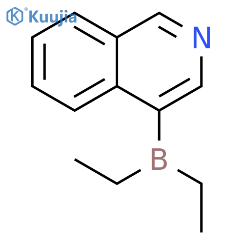 Isoquinoline, 4-(diethylboryl)- structure