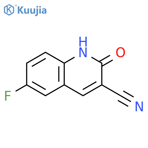 6-Fluoro-2-oxo-1,2-dihydroquinoline-3-carbonitrile structure