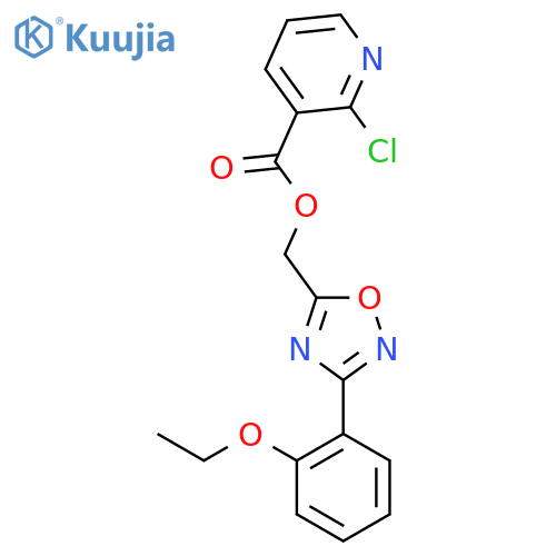 [3-(2-Ethoxyphenyl)-1,2,4-oxadiazol-5-yl]methyl 2-chloropyridine-3-carboxylate structure