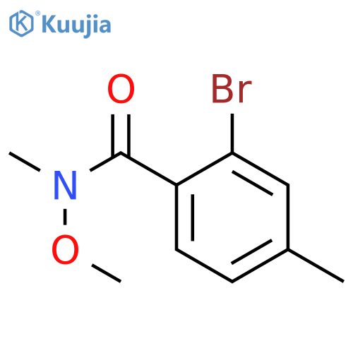 2-bromo-N-methoxy-N,4-dimethylbenzamide structure