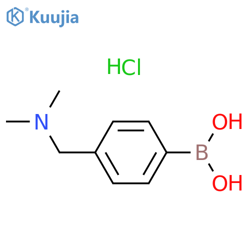 {4-[(dimethylamino)methyl]phenyl}boronic acid hydrochloride structure