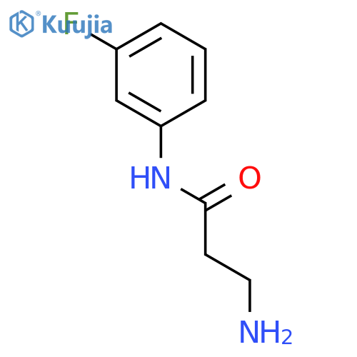3-Amino-N-(3-fluorophenyl)propanamide structure
