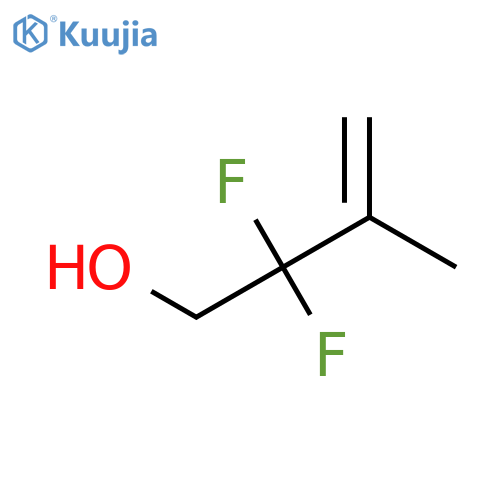 2,2-difluoro-3-methylbut-3-en-1-ol structure