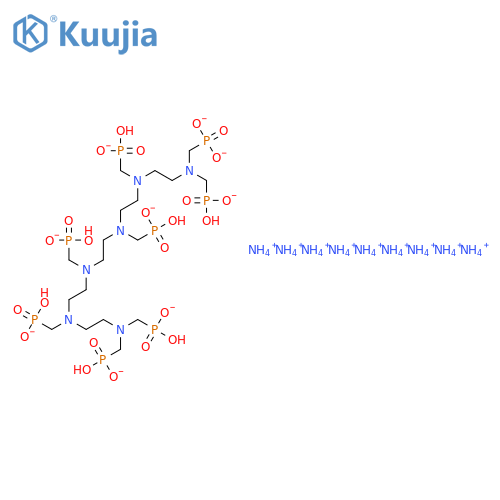 Phosphonic acid,[2,5,8,11,14,17-hexakis(phosphonomethyl)-2,5,8,11,14,17-hexaazaoctadecane-1,18-diyl]bis-,nonaammonium salt (9CI) structure