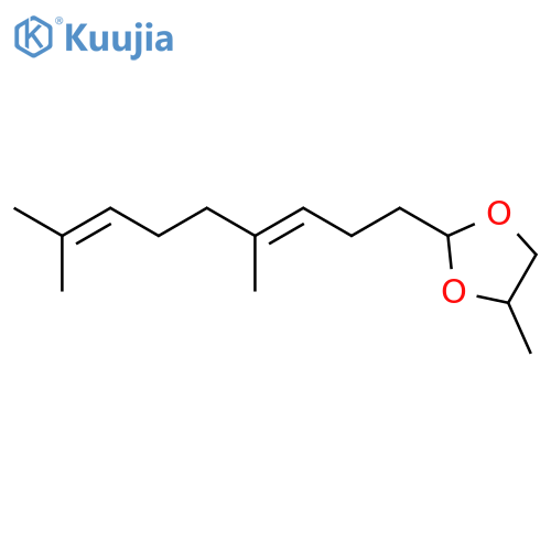 2-(4,8-dimethylnona-3,7-dienyl)-4-methyl-1,3-dioxolane structure