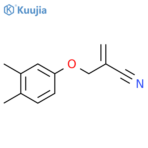 2-Propenenitrile, 2-[(3,4-dimethylphenoxy)methyl]- structure