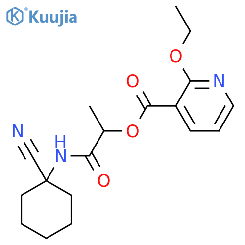 [1-[(1-Cyanocyclohexyl)amino]-1-oxopropan-2-yl] 2-ethoxypyridine-3-carboxylate structure