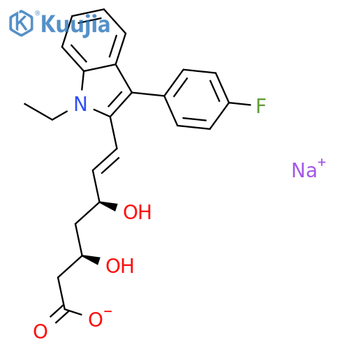 Fluvastatin N-Ethyl Sodium Salt (Fluvastatin Impurity) structure