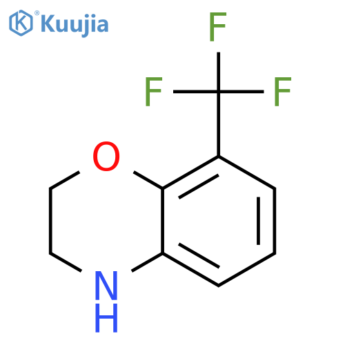 8-(trifluoromethyl)-3,4-dihydro-2H-1,4-benzoxazine structure