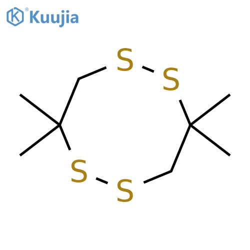 3,3,7,7-Tetramethyl-1,2,5,6-tetrathiocane structure