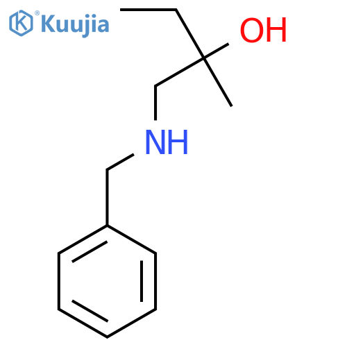 1-(Benzylamino)-2-methylbutan-2-ol structure