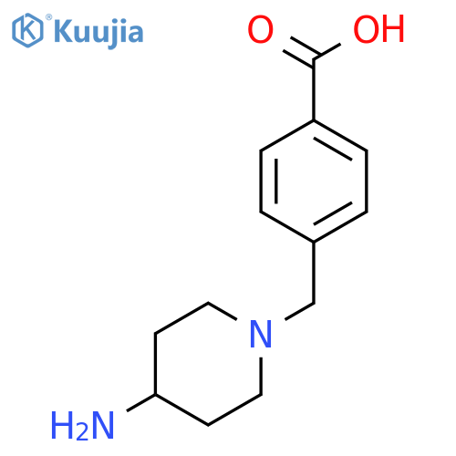 4-(4-aminopiperidin-1-yl)methylbenzoic acid structure