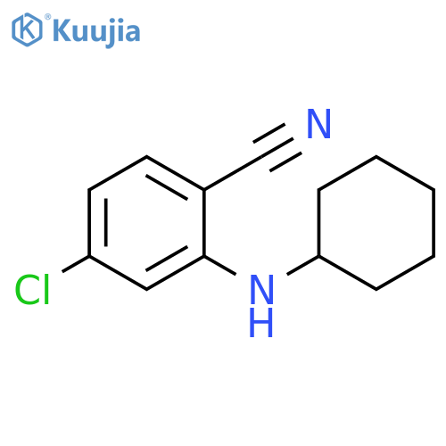 4-chloro-2-(cyclohexylamino)benzonitrile structure