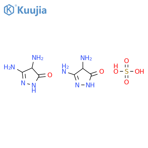 Bis(4,5-diamino-2,4-dihydro-3-oxopyrazole) sulphate structure