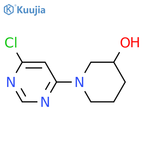 1-(6-chloropyrimidin-4-yl)piperidin-3-ol structure