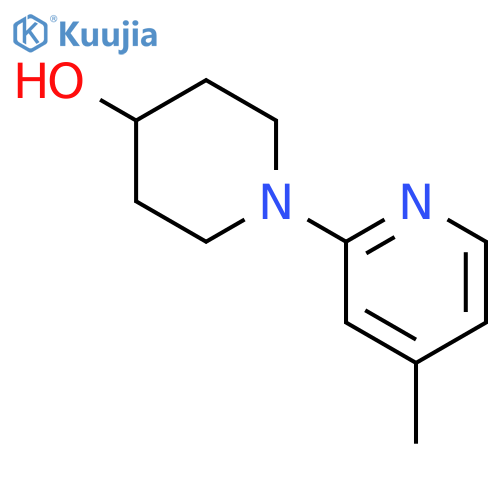 1-(4-methylpyridin-2-yl)piperidin-4-ol structure
