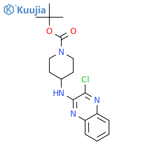 Tert-butyl 4-[(3-chloroquinoxalin-2-yl)amino]piperidine-1-carboxylate structure