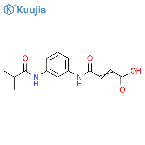 (E)-4-3-(Isobutyrylamino)anilino-4-oxo-2-butenoicacid structure
