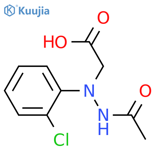 (2S)-2-(2-chlorophenyl)-2-acetamidoacetic acid structure