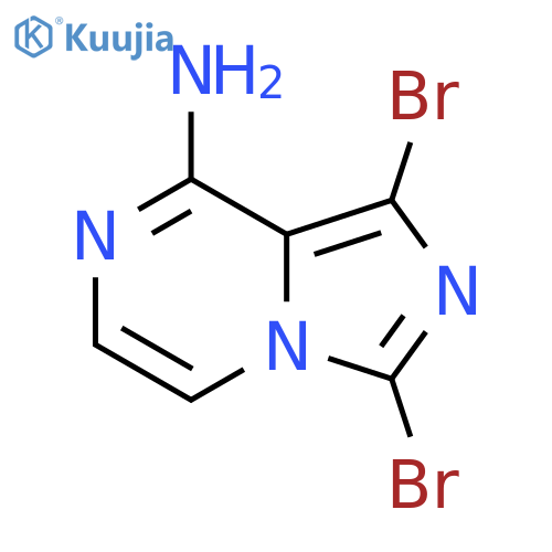 1,3-dibromoimidazo[1,5-a]pyrazin-8-amine structure