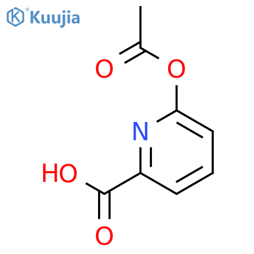 2-Pyridinecarboxylic acid, 6-(acetyloxy)- structure