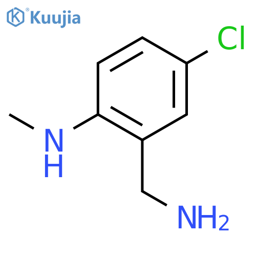 2-(aminomethyl)-4-chloro-N-methylaniline structure