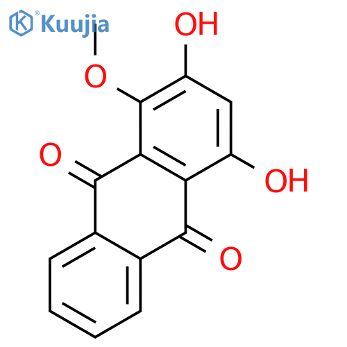 9,10-Anthracenedione,2,4-dihydroxy-1-methoxy- structure
