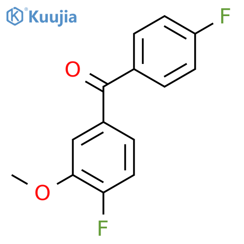 Methanone,(4-fluoro-3-methoxyphenyl)(4-fluorophenyl)- structure