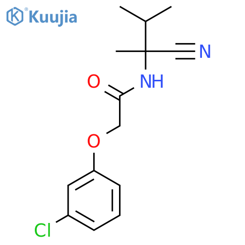 2-(3-Chlorophenoxy)-N-(1-cyano-1,2-dimethylpropyl)acetamide structure