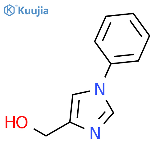(1-phenyl-1H-imidazol-4-yl)methanol structure