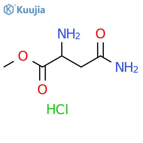 methyl 2-amino-3-carbamoylpropanoate hydrochloride structure