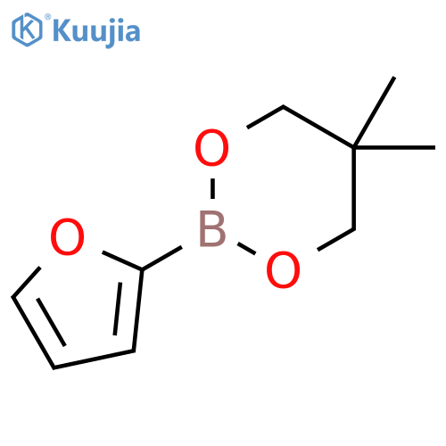 1,3,2-Dioxaborinane, 2-(2-furanyl)-5,5-dimethyl- structure