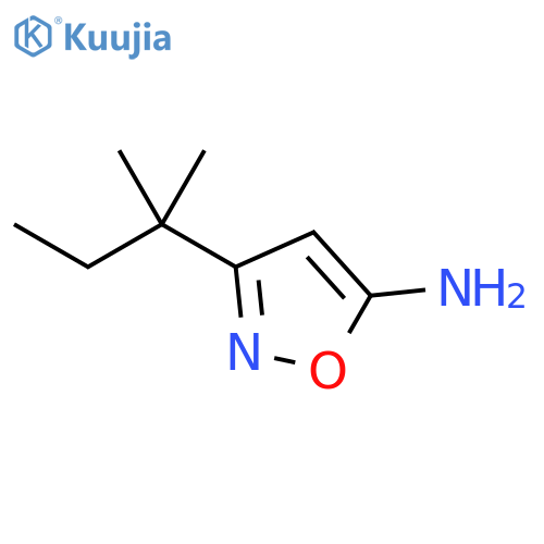 3-(2-methylbutan-2-yl)-1,2-oxazol-5-amine structure